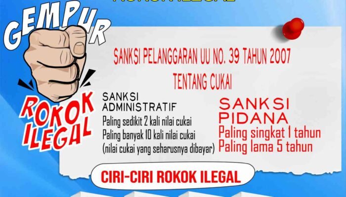 Satpol PP Kabupaten Mojokerto Gempur Rokok Ilegal, Kenali Ciri-Cirinya