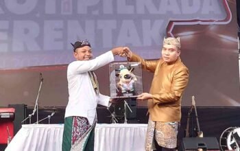 Kirab maskot, KPU Kabupaten Mojokerto,