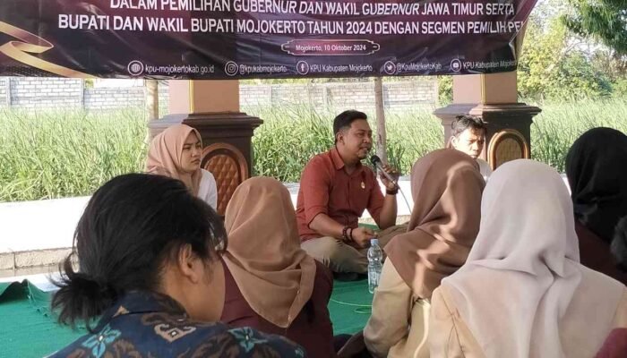 KPU Kabupaten Mojokerto Kian Gencar Sosialisasi ke Segmen Pemuda