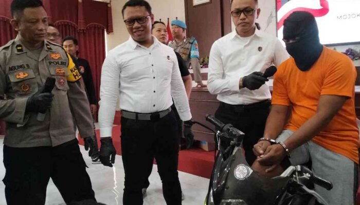42 Kali Beraksi, Jambret Asal Jombang Diciduk Polres Mojokerto Kota