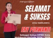 DLH Kota Mojokerto Mengucapkan Selamat dan Sukses Ery Purwanti Terpilih sebagai Ketua DPRD Kota Mojokerto Periode 2024 – 2029