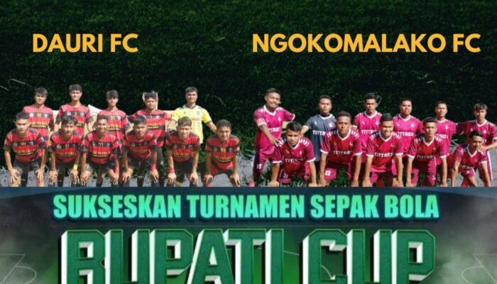 Duel Sengit Dengan Hasil Imbang, Ngokomalako FC dan Dauri FC Berpeluang Melaju 16 Besar