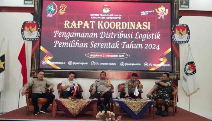 Pendistribusian Logistik Pilkada Kabupaten Mojokerto 2024 Dimulai 23 November 