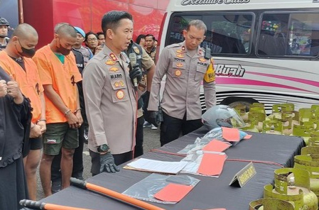 Curi elpiji, Diringkus polisi