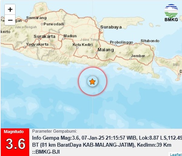 Gempa bumi, Gempa malang