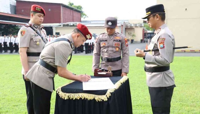 Sertijab Kasatreskrim Polres Mojokerto Kota: AKP Achmad Rudi Zaeny Digantikan AKP Siko Sesaria Putra Suma