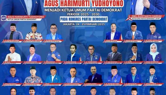 DPC Demokrat Kota Mojokerto Tegaskan Dukungan Penuh untuk AHY sebagai Ketum Demokrat