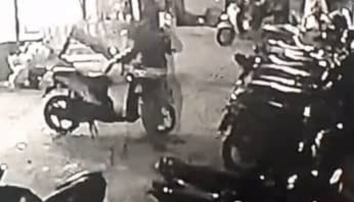 Motor Karyawan Arjuna Club & KTV Digondol Maling, Aksi Terekam CCTV