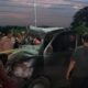 Truk tangki terguling usai bertabrakan dengan mobil pikap di Ngawi