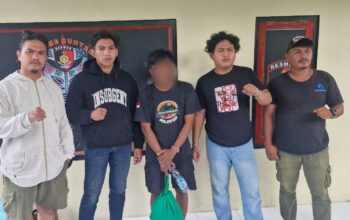 Tim Resmob Macan Gamalama Polres Ternate bersama pelaku pencurian