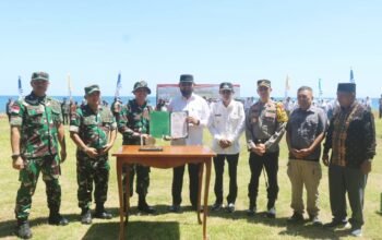 TMMD ke-125 Kodim 1509/Labuha Resmi Dibuka, Bupati Bassam Kasuba Ajak Warga Makian Barat Dukung Pembangunan