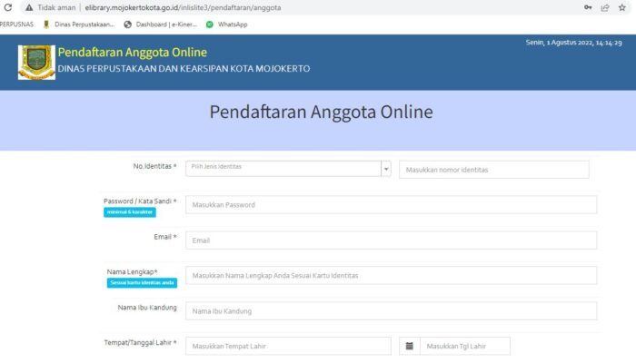 RALINE, Inovasi Digital Permudah Pendaftaran Anggota Perpustakaan di Kota Mojokerto