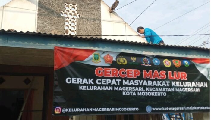 Kelurahan Magersari Mojokerto Wujudkan Semangat Gotong Royong Melalui Inovasi “Gercep Mas Lur”