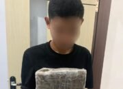 Pelaku pengedar Ganja bersama barang bukti
