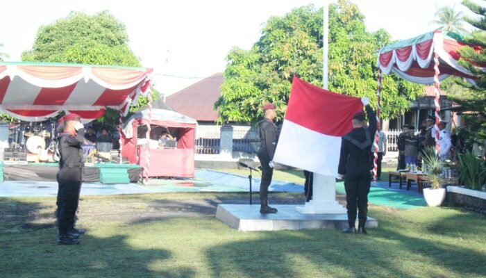 Kasiops Kasrem 152/Baabullah Kobarkan Semangat Proklamasi di Upacara HUT ke-80 RI Rutan Ternate