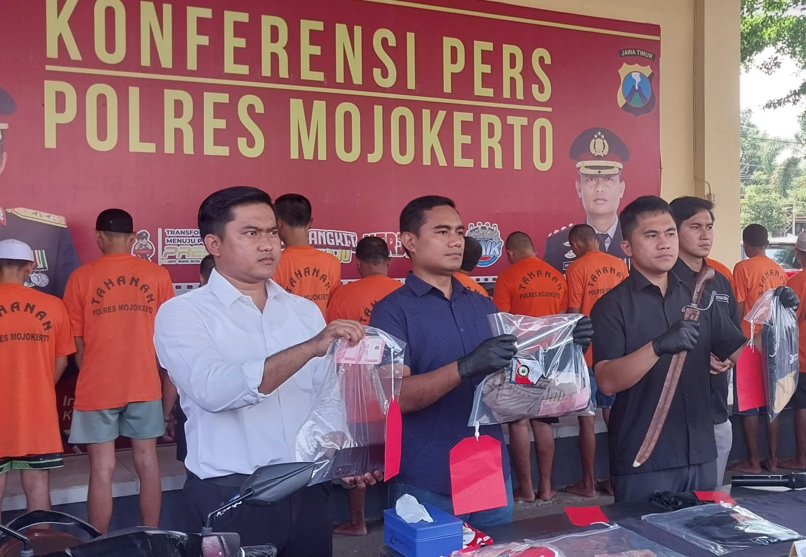 Polres Mojokerto amankan 17 pelaku kejahatan dalam sebulan terakhir