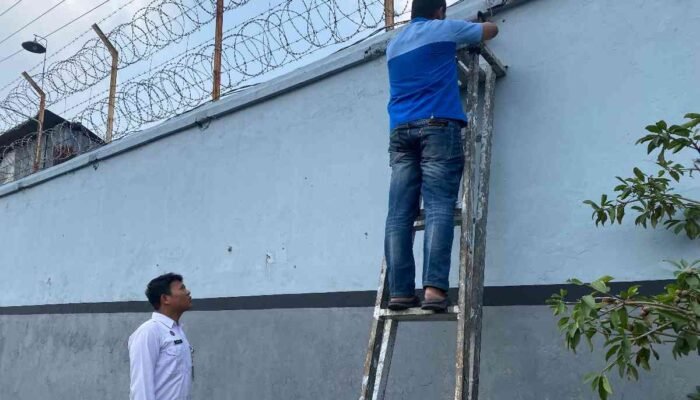 Perkuat Sistem Pengawasan, Lapas Mojokerto Rapikan CCTV di Area Bimker