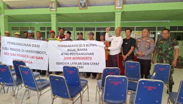 Proyek Dam Wonodadi Mojokerto Senilai Rp 4,1 Miliar Dapat Dukungan Penuh Warga