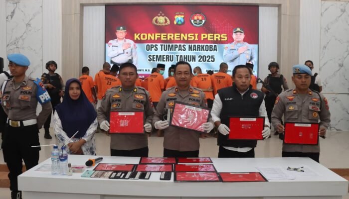 Operasi Tumpas Narkoba 2025, Polres Pamekasan Amankan 19 Tersangka dari 14 Kasus