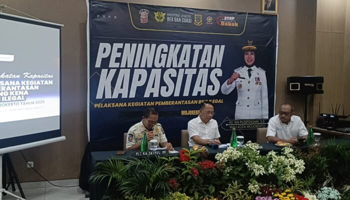 Pemkot Mojokerto Perkuat Pengawasan, Aparatur Satpol PP Dibekali Penindakan Cukai Ilegal