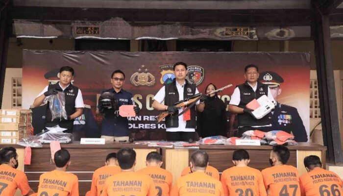 Polres Kediri Kota Ungkap 8 Kasus Kriminal Selama Operasi Sikat Semeru 2025