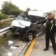 Diduga Mengantuk, Pikap Tabrak Truk Gandeng di Tol Jomo KM 697, Satu Penumpang Tewas