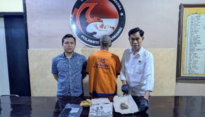 Pengedar Ganja Dibekuk di Rogojampi, Polresta Banyuwangi Amankan Puluhan Gram Barang Haram