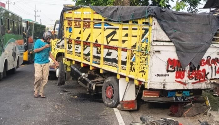 Truk Muatan Cabai Tabrak Motor dan Pohon di Mojokerto, Satu Orang Meninggal Dunia