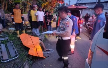 Pria di temukan meninggal di jln Prapanca Mojokerto, fto:fsa