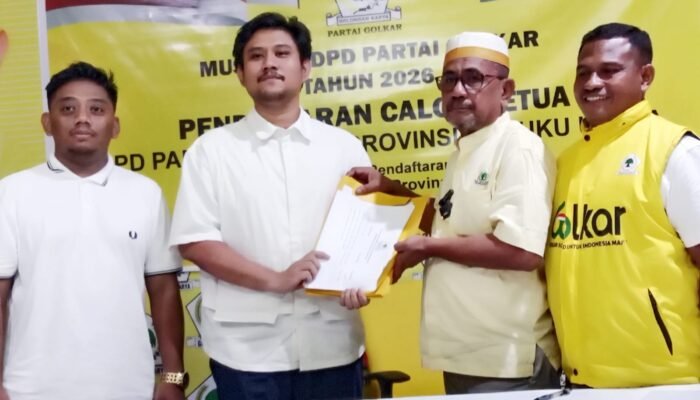 Kantongi 13 Dukungan, Alien Mus Resmi Daftar Calon Ketua Golkar Malut