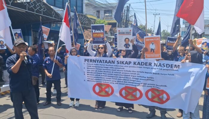 Dianggap Langgar Etika Jurnalistik, Kader NasDem Kabupaten Mojokerto Tuntut Majalah Tempo Minta Maaf