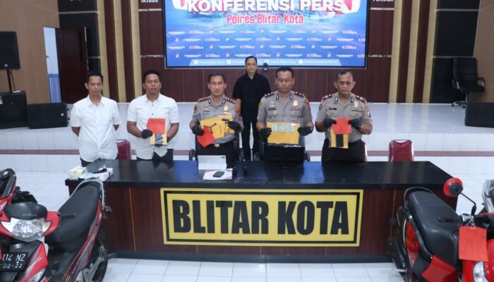 Polres Blitar Kota Bongkar Jaringan Curanmor Lintas Daerah, Dua Pelaku Dibekuk