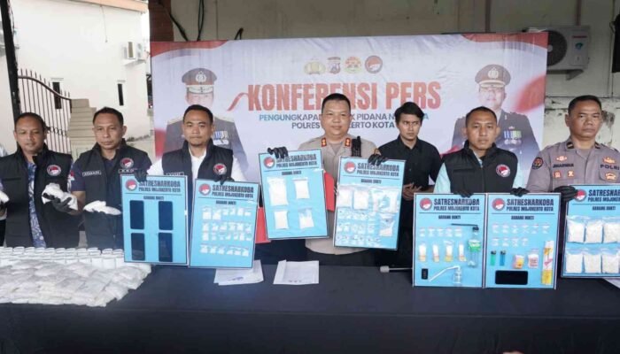 Narkoba Senilai Rp1 Miliar Diungkap Polres Mojokerto Kota, 117 Ribu Jiwa Berhasil Diselamatkan