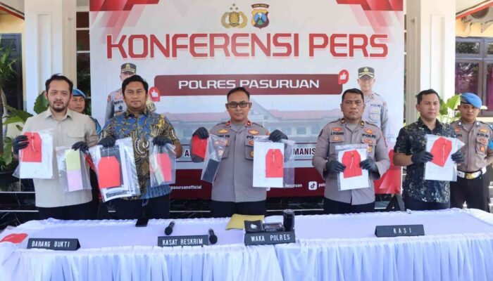 Polres Pasuruan Bongkar Tambang Andesit Diduga Ilegal, Lima Tersangka Diamankan