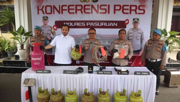 Polres Pasuruan Bongkar Penyalahgunaan LPG Subsidi, Dua Pelaku Ditangkap