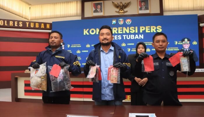 Polres Tuban Bongkar Peredaran Uang Palsu di Pasar Wage, Tiga Pelaku Diamankan