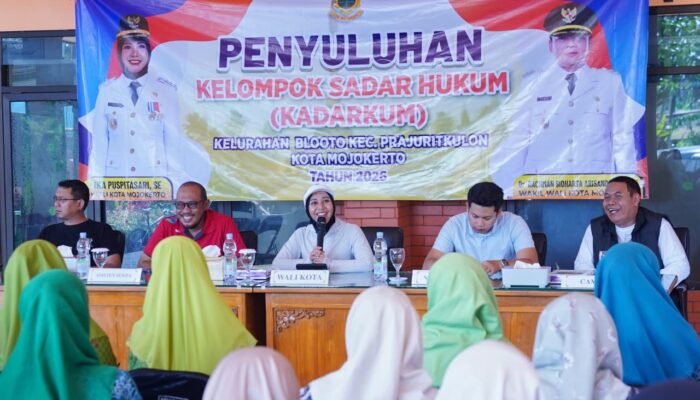 Bangun Budaya Tertib Hukum, Pemkot Mojokerto Ajak Warga Blooto Jadi Pelopor Kadarkum