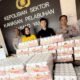 Polsek Pelabuhan Ahmad Yani Amankan Ribuan Botol Miras Ilegal dari Kontainer