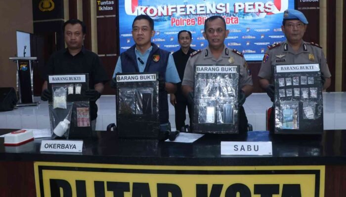 Polres Blitar Kota Ungkap 12 Kasus Narkoba dalam Sebulan, 14 Tersangka Diamankan
