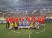 Polres Mojokerto Kota dan PWI Mojokerto Raya Berbagi Skor 6-6, Futsal Persahabatan Perkuat Sinergi