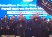 Pelantikan DPC NasDem se-Kota Mojokerto, Arie Hernowo Targetkan Raih 6 Kursi DPRD pada Pemilu 2029