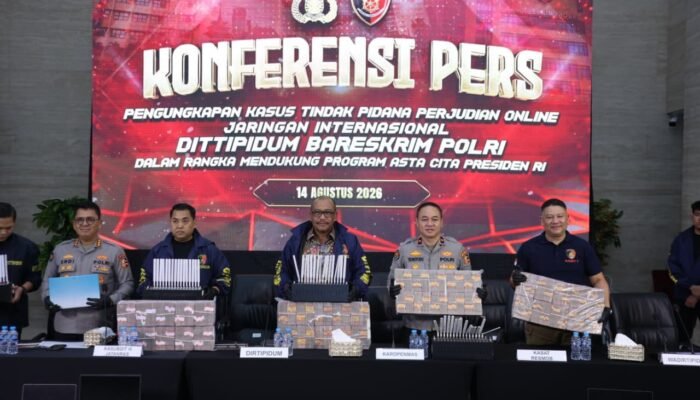 Bareskrim Bongkar Dua Jaringan Judi Online Internasional, 23 Tersangka Ditangkap