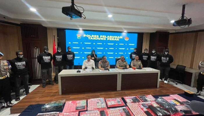 12 Hari Operasi, Polres Tanjung Perak Sita 1 Kg Sabu