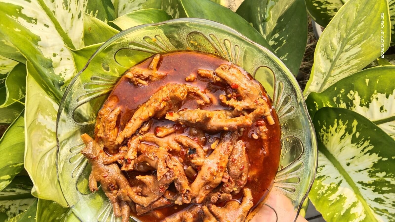 Ceker pedas manis empuk dengan bumbu yang meresap