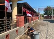 Sambut HUT ke-81 RI, PWI Mojokerto Raya Bersihkan Sekretariat dan Siapkan Turnamen Mini Soccer