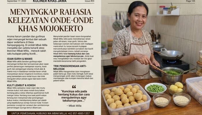 Menyingkap Rahasia Kelezatan Onde-Onde Khas Mojokerto ala Mbak Milla: Gurih, Lembut, dan Anti-Meledak