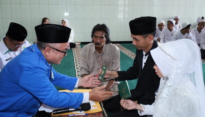 Lapas Mojokerto Fasilitasi Akad Nikah Dua Warga Binaan di Masjid At-Taubah