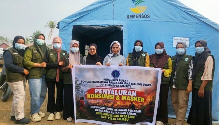 Solidaritas untuk Taliabu, PP Formapas Malut Bantu Kebutuhan Posko Karhutla